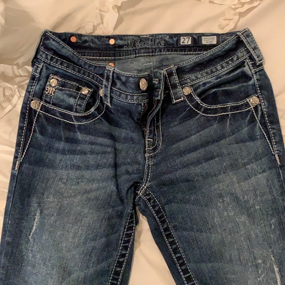 Miss Me skinny jeans waist 27, inseam 32